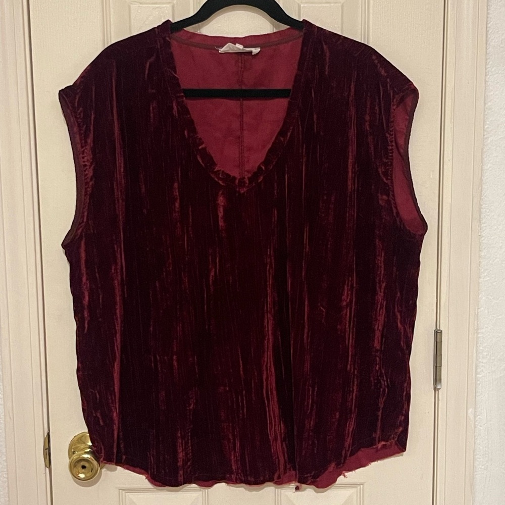 Dear John Crushed Velvet Top